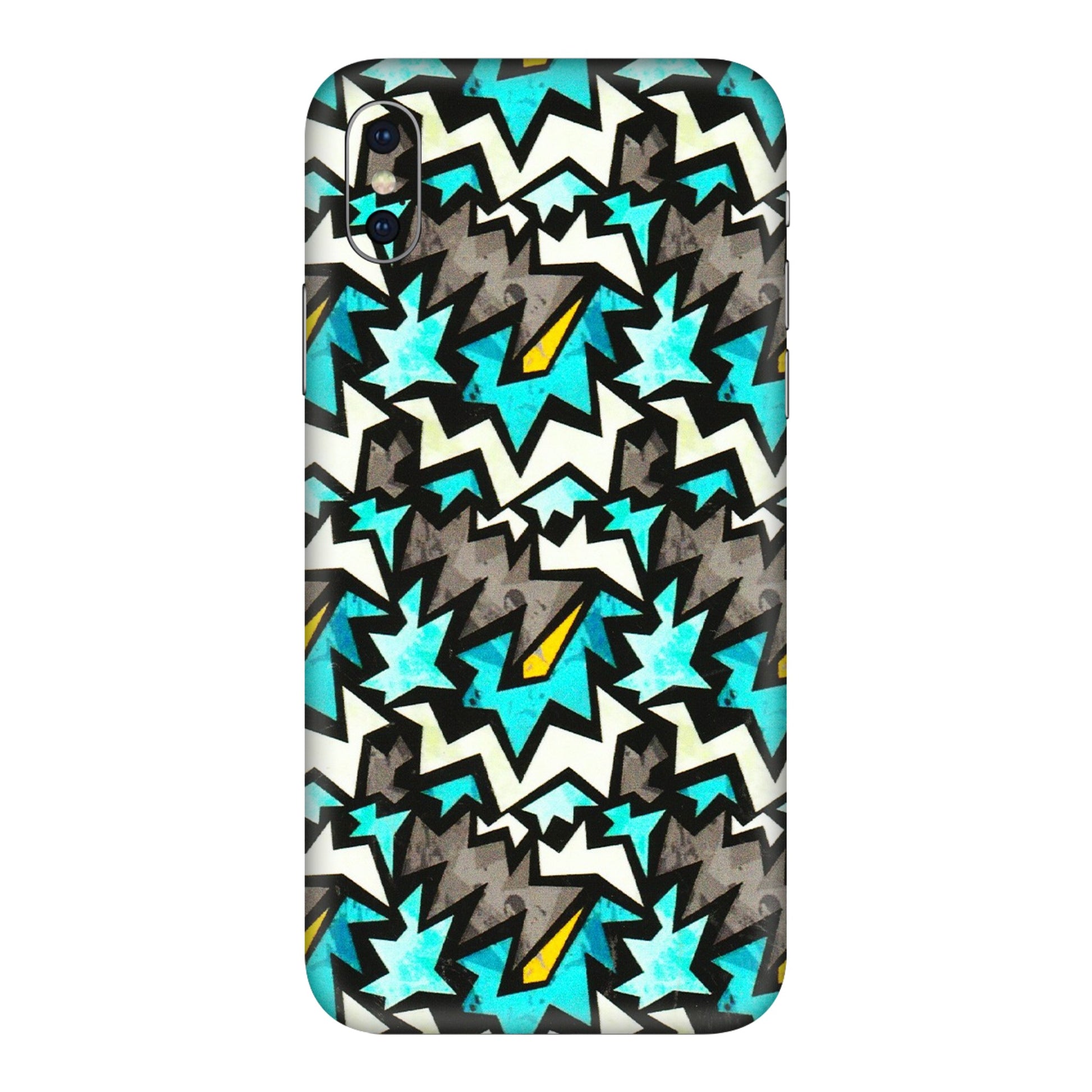 Apple iPhone Skins (All Models) - Funky Zig Zag - 3D Embossed Finish (L-223) iPhone XS Max