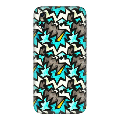 Apple iPhone Skins (All Models) - Funky Zig Zag - 3D Embossed Finish (L-223) iPhone XS Max