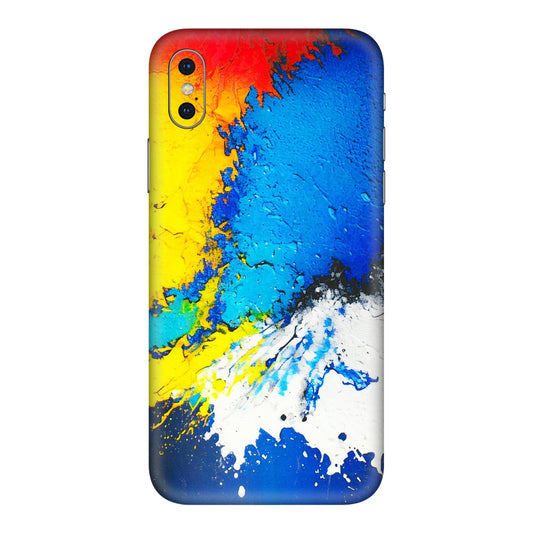 Apple iPhone Skins (All Models) - Acrylic Paint Spill - 3D Embossed Finish (L-229) iPhone XS Max