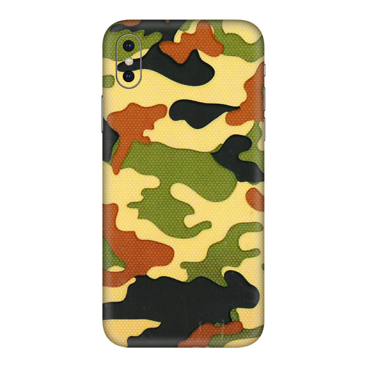 Apple iPhone Skins (All Models) - Indian Military - 3D Embossed Finish (L-234) iPhone XS Max