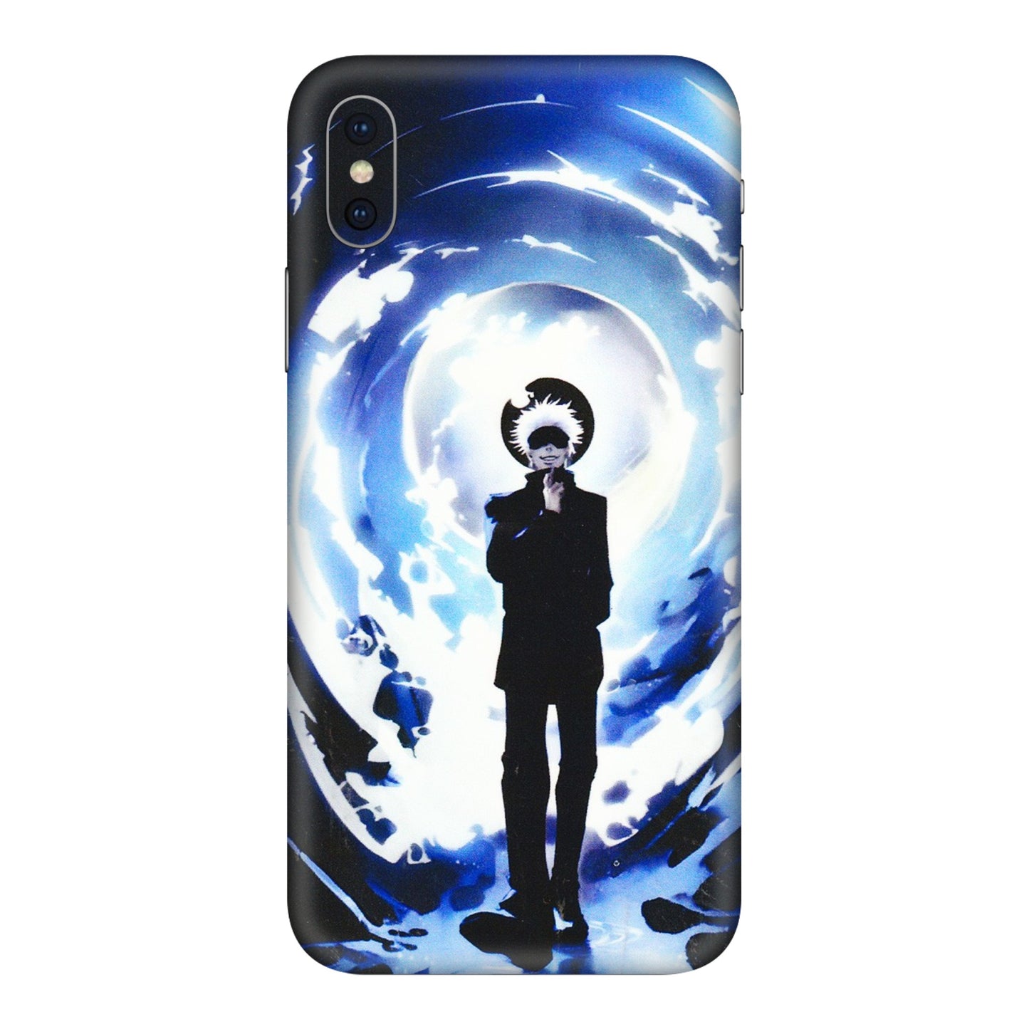 Apple iPhone Skins (All Models) - Satoru Gojo Dark Blue - 3D Embossed Finish (L-235) iPhone XS Max