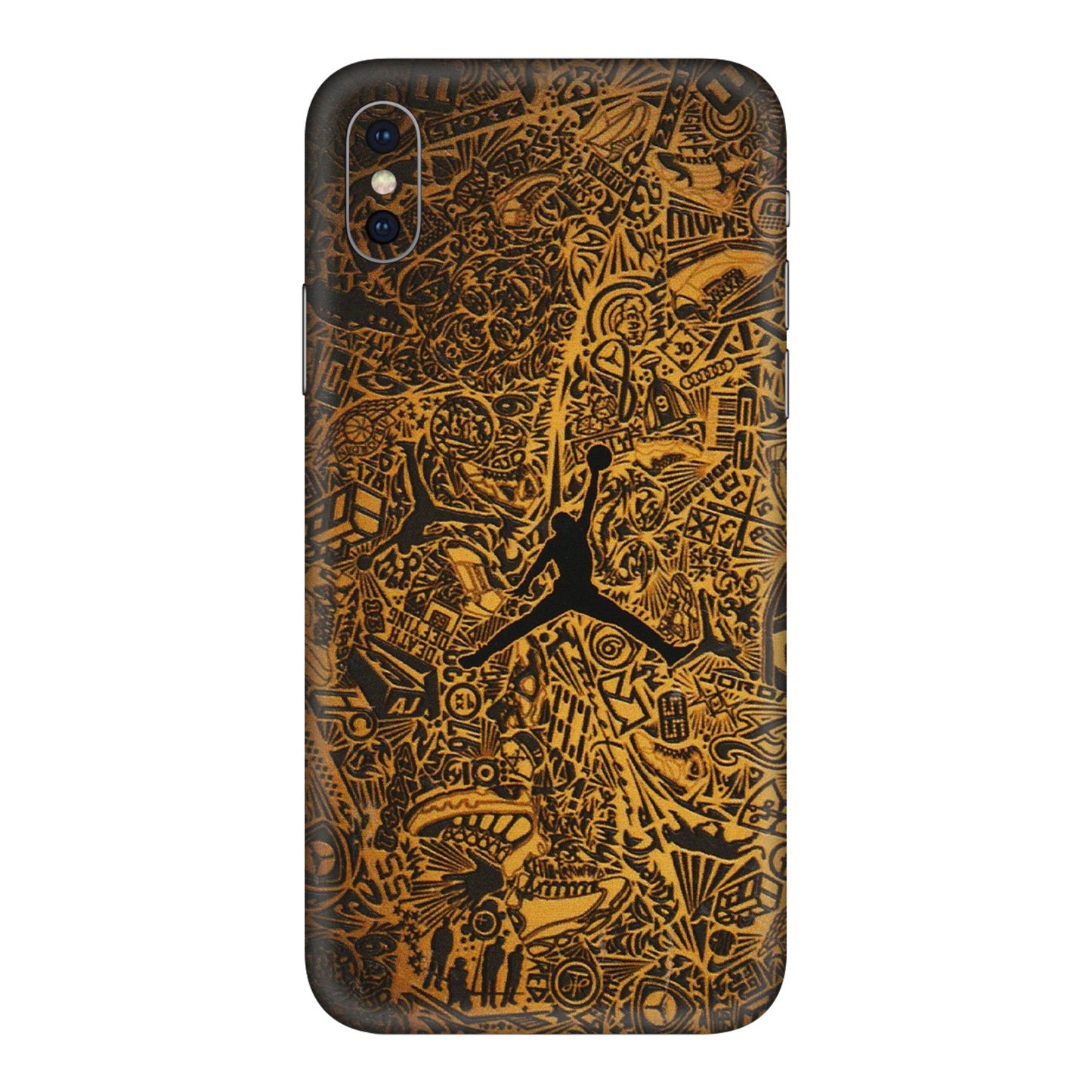 Apple iPhone Skins (All Models) - Premium Gold Basketball Player - 3D Embossed Finish (L-236) iPhone XS Max