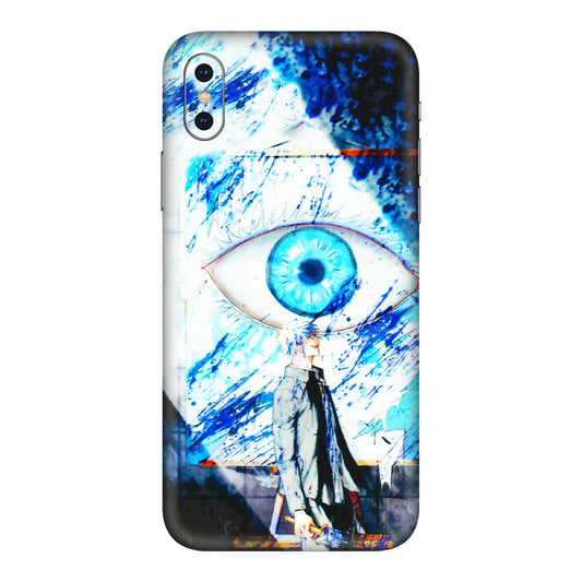Apple iPhone Skins (All Models) - Gojo Satoru evil eye - 3D Embossed Finish (L-239) iPhone XS Max