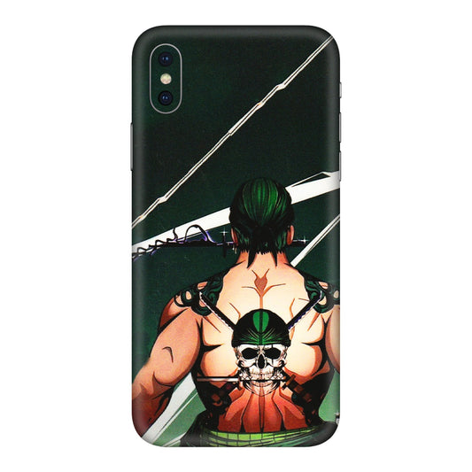 Apple iPhone Skins (All Models) - Zoro Anime - 3D Embossed Finish (L-23) iPhone XS Max