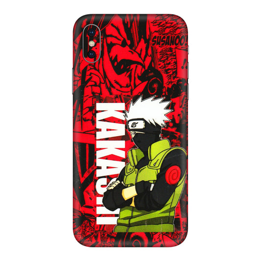 Apple iPhone Skins (All Models) - Kakashi Red Anime - 3D Embossed Finish (L-251) iPhone XS Max