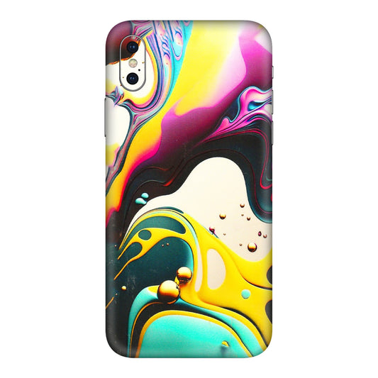 Apple iPhone Skins (All Models) - Multicolor Abstract pattern - 3D Embossed Finish (L-254) iPhone XS Max
