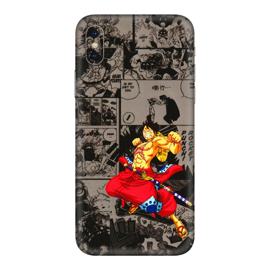 Apple iPhone Skins (All Models) - One Piece Rocket Punch Manga - 3D Embossed Finish (L-25) iPhone XS Max