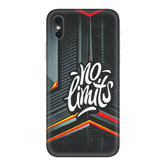 Apple iPhone Skins (All Models) - No Limits - 3D Embossed Finish (L-286) iPhone XS Max