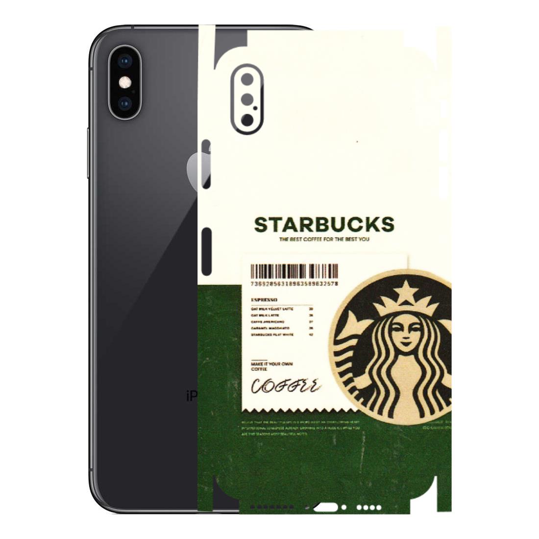 Apple iPhone Skins (All Models) - Starbucks Barcode - 3D Embossed Finish (L-308) iPhone XS Max