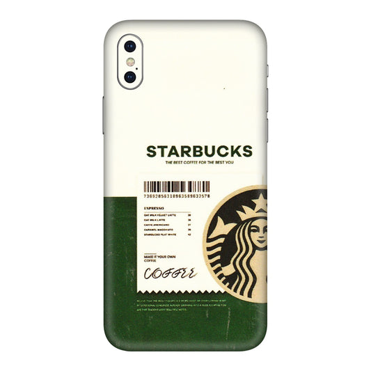 Apple iPhone Skins (All Models) - Starbucks Barcode - 3D Embossed Finish (L-308) iPhone XS Max