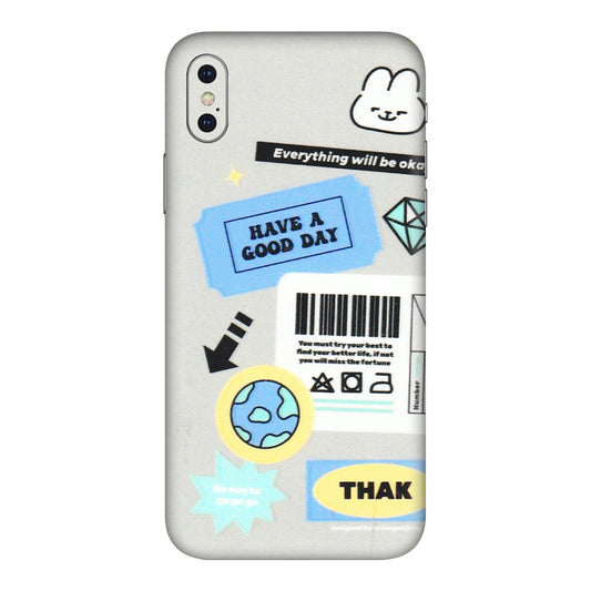 Apple iPhone Skins (All Models) - Will Be Okay Design - 3D Embossed Finish (L-316) iPhone XS Max