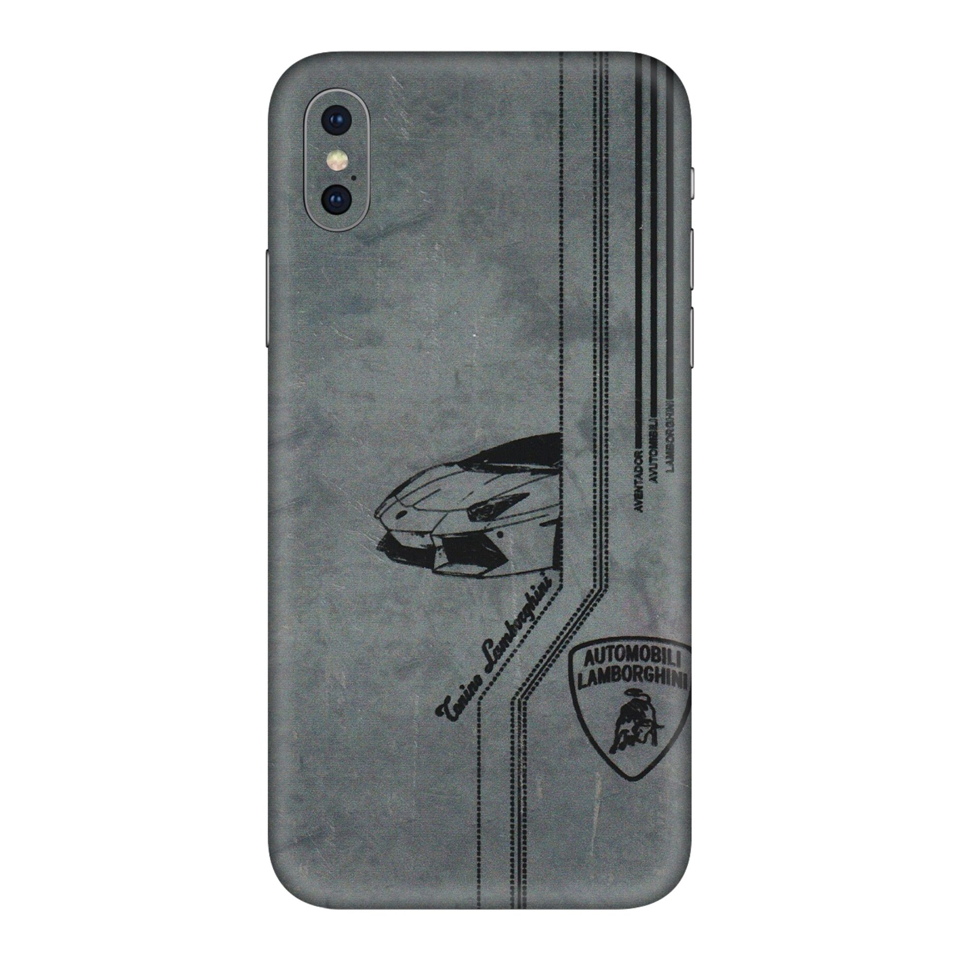 Apple iPhone Skins (All Models) - New Lamborgini Aventador - 3D Embossed Finish (L-321) iPhone XS Max