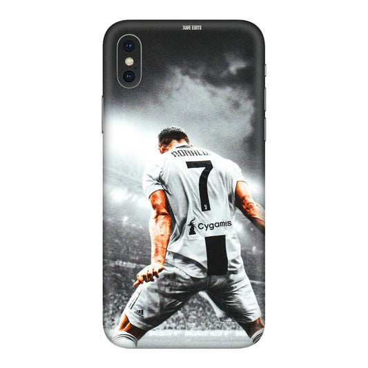 Apple iPhone Skins (All Models) - Ronaldo CR7 Crazy - 3D Embossed Finish (L-44) iPhone XS Max