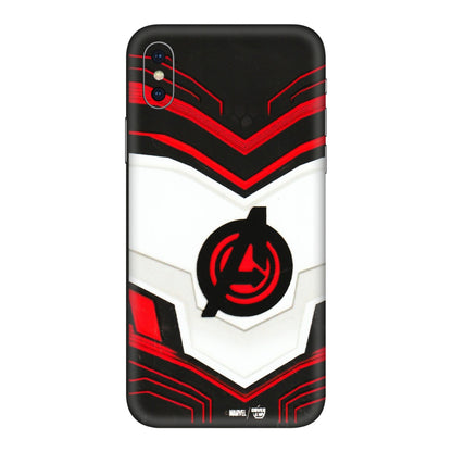 Apple iPhone Skins (All Models) - Avengers Logo - 3D Embossed Finish (L-55) iPhone XS Max