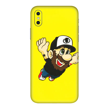 Apple iPhone Skins (All Models) - Flying Beardo - 3D Embossed Finish (L-60) iPhone XS Max