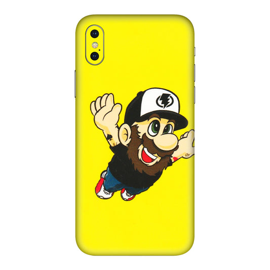 Apple iPhone Skins (All Models) - Flying Beardo - 3D Embossed Finish (L-60) iPhone XS Max