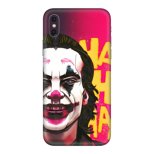 Apple iPhone Skins (All Models) - Joker Evil Laugh - 3D Embossed Finish (L-97) iPhone XS Max