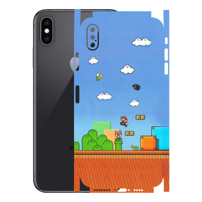 Apple iPhone Skins (All Models) - Mario Game Scene - Matte Finish (M-24) iPhone XS Max