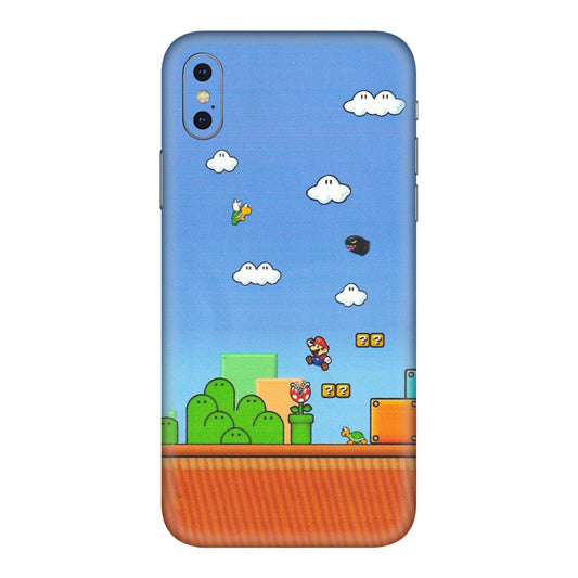 Apple iPhone Skins (All Models) - Mario Game Scene - Matte Finish (M-24) iPhone XS Max
