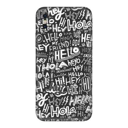 Apple iPhone Skins (All Models) - Hi Hello Doodles - Matte Finish (M-25) iPhone XS Max