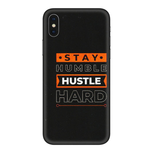 Apple iPhone Skins (All Models) - Stay Humble Stay Hard - Matte Finish (M-48) iPhone XS Max