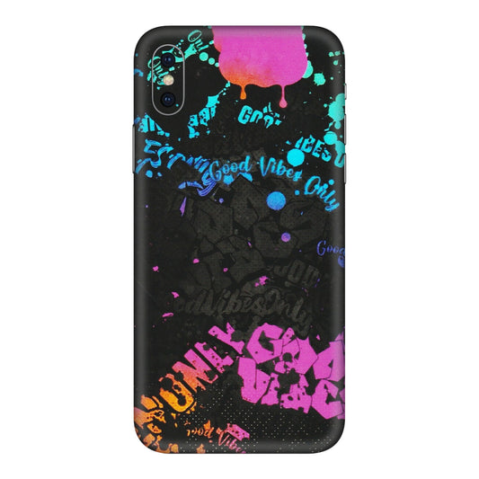 Apple iPhone Skins (All Models) - Majestic Black Vibes - Matte Finish (M-62) iPhone XS Max