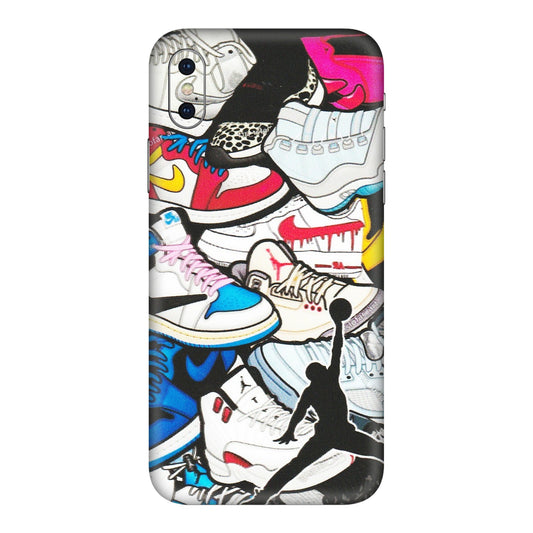 Apple iPhone Skins (All Models) - Jordan Sneakers Fan - Matte Finish (M-80) iPhone XS Max