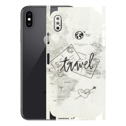 Apple iPhone Skins (All Models) - Travel Ticket - Transparent Finish (T-06) iPhone XS Max