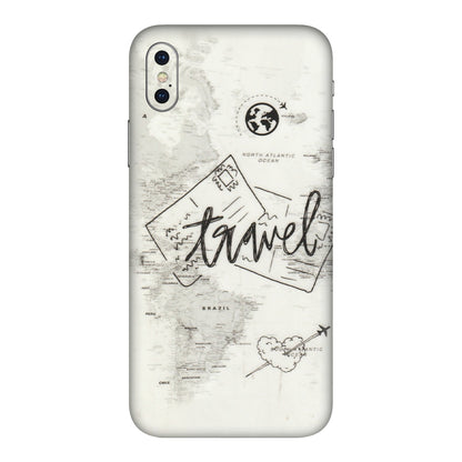 Apple iPhone Skins (All Models) - Travel Ticket - Transparent Finish (T-06) iPhone XS Max
