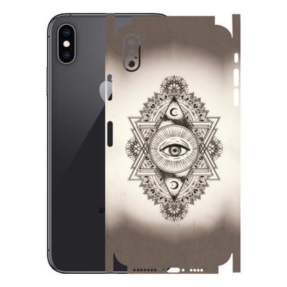Apple iPhone Skins (All Models) - Illuminati Great Eye - Transparent Finish (T-14) iPhone XS Max