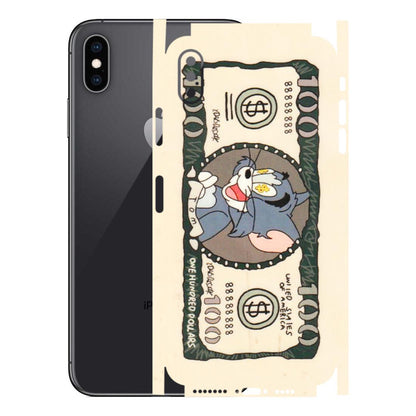 Apple iPhone Skins (All Models) - One Hundred Dollar Tom - Transparent Finish (T-16) iPhone XS Max