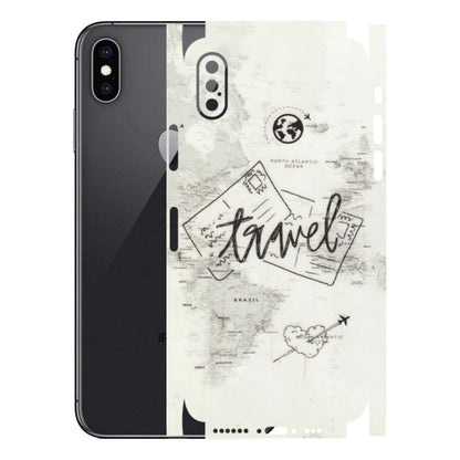 Apple iPhone Skins (All Models) - Travel Ticket - Transparent Finish (T-06) iPhone XS