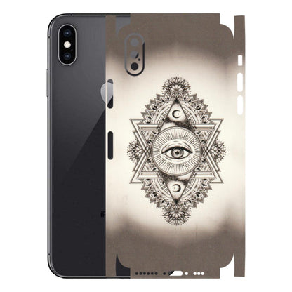 Apple iPhone Skins (All Models) - Illuminati Great Eye - Transparent Finish (T-14) iPhone XS