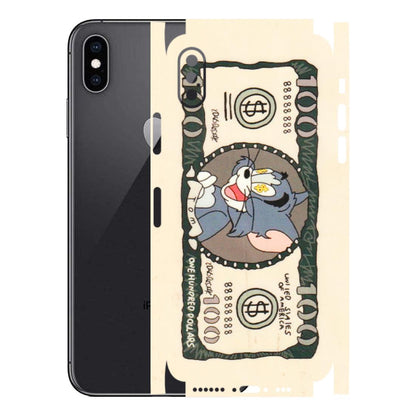 Apple iPhone Skins (All Models) - One Hundred Dollar Tom - Transparent Finish (T-16) iPhone XS