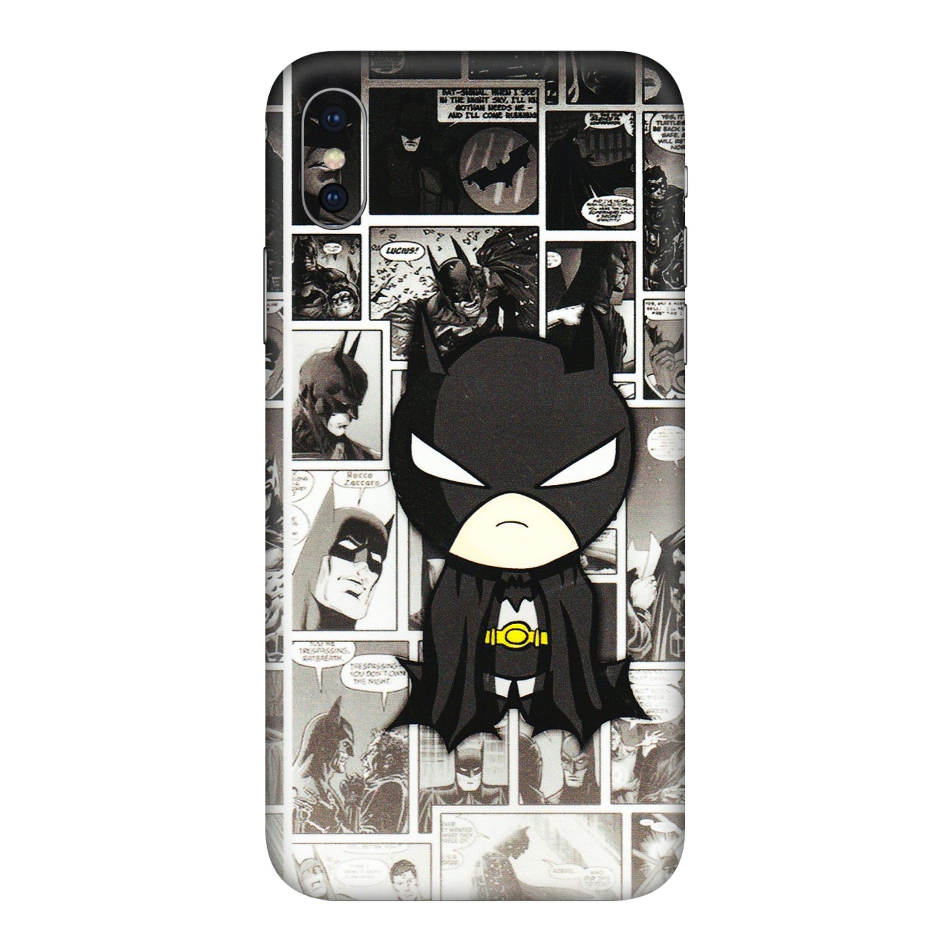 Apple iPhone Skins (All Models) - Toon Batman - 3D Embossed Finish (L-182) iPhone X