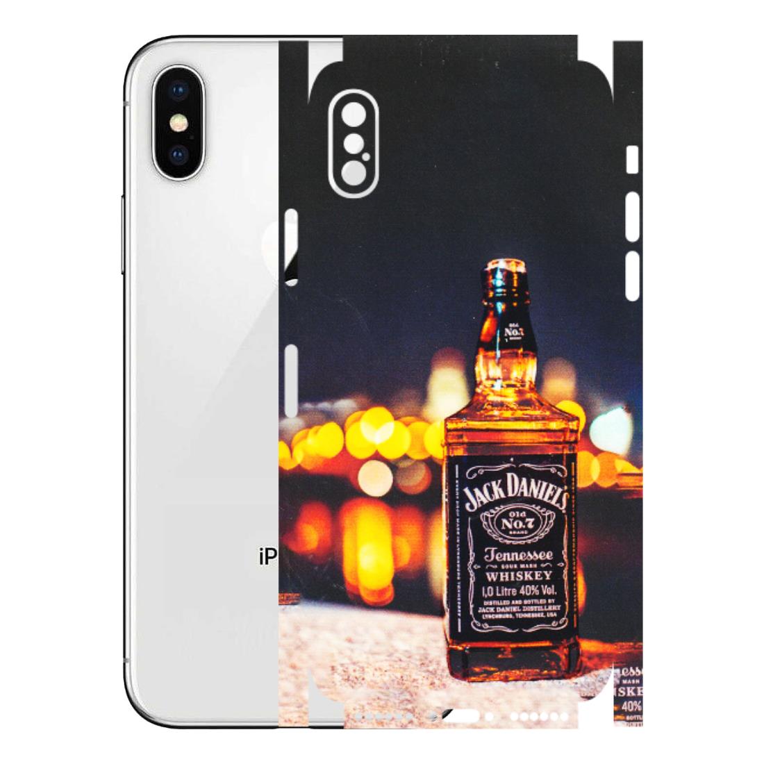 Apple iPhone Skins (All Models) - JD Whiskey Bottle - 3D Embossed Finish (L-20) iPhone X