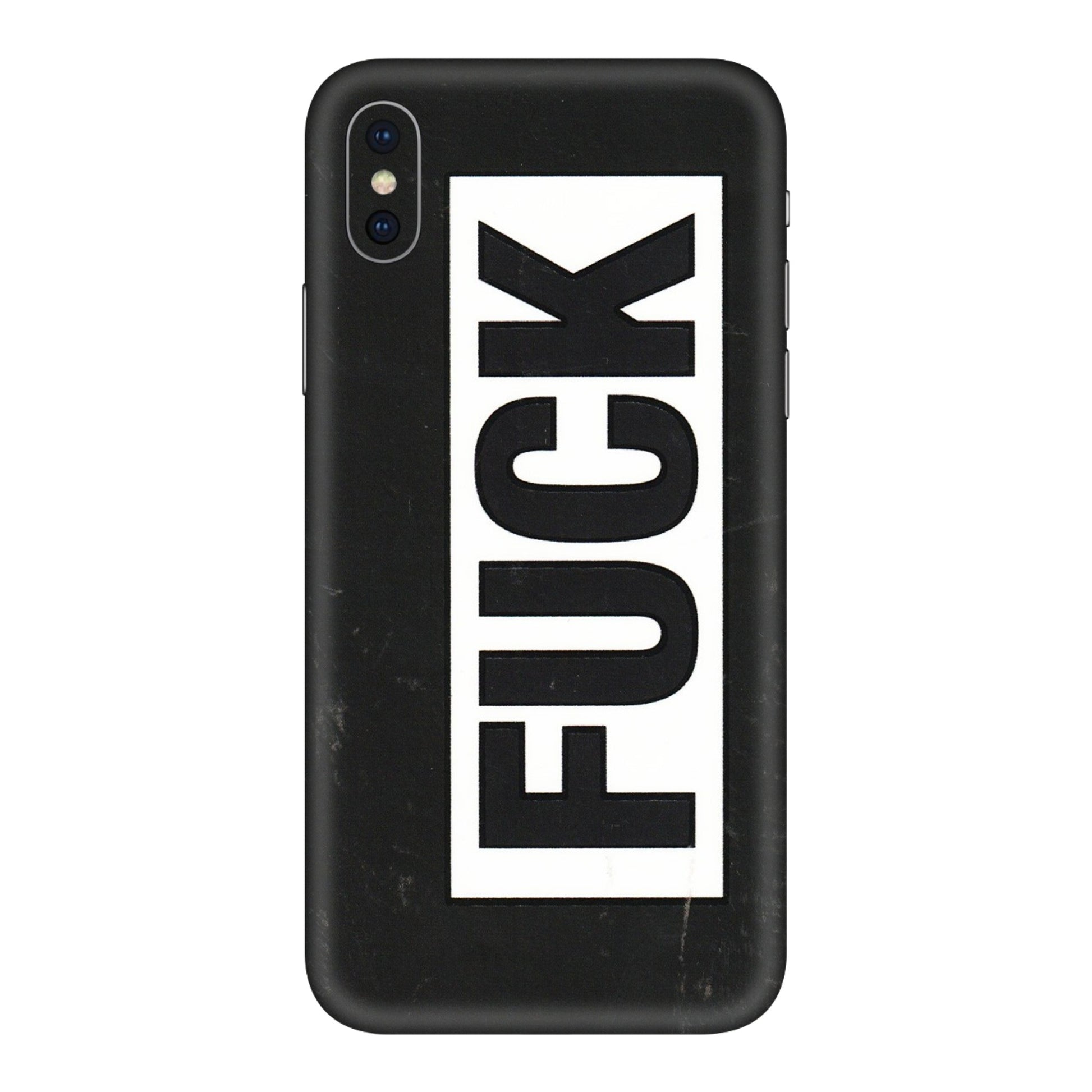 Apple iPhone Skins (All Models) - The F Word - 3D Embossed Finish (L-255) iPhone X