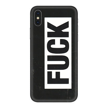 Apple iPhone Skins (All Models) - The F Word - 3D Embossed Finish (L-255) iPhone X