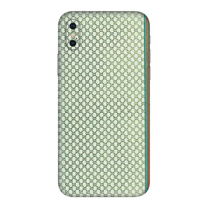 Apple iPhone Skins (All Models) - Gucci Fabric Pattern - 3D Embossed Finish (L-73) iPhone X