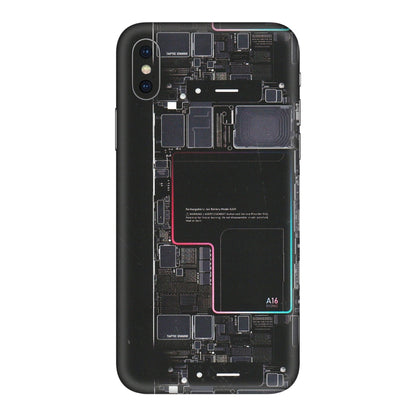 Apple iPhone Skins (All Models) - Motherboard Circuit Layout - Matte Finish (M-117) iPhone X