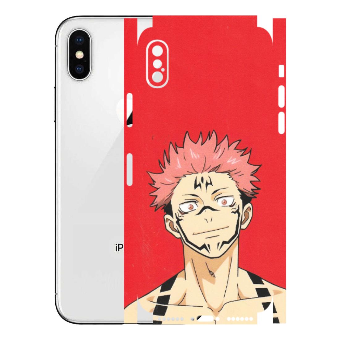 Apple iPhone Skins (All Models) - Ryomen Sukuna Fun Anime - Matte Finish (M-153) iPhone X