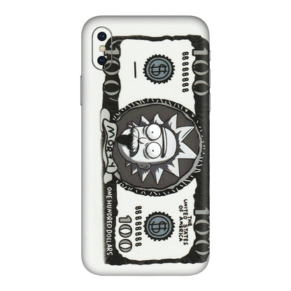Apple iPhone Skins (All Models) - Rick And Morty Hundred Dollar Anime - Matte Finish (M-161) iPhone X