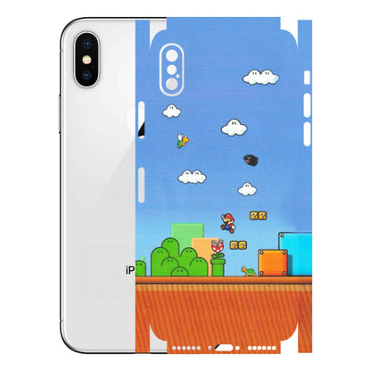 Apple iPhone Skins (All Models) - Mario Game Scene - Matte Finish (M-24) iPhone X