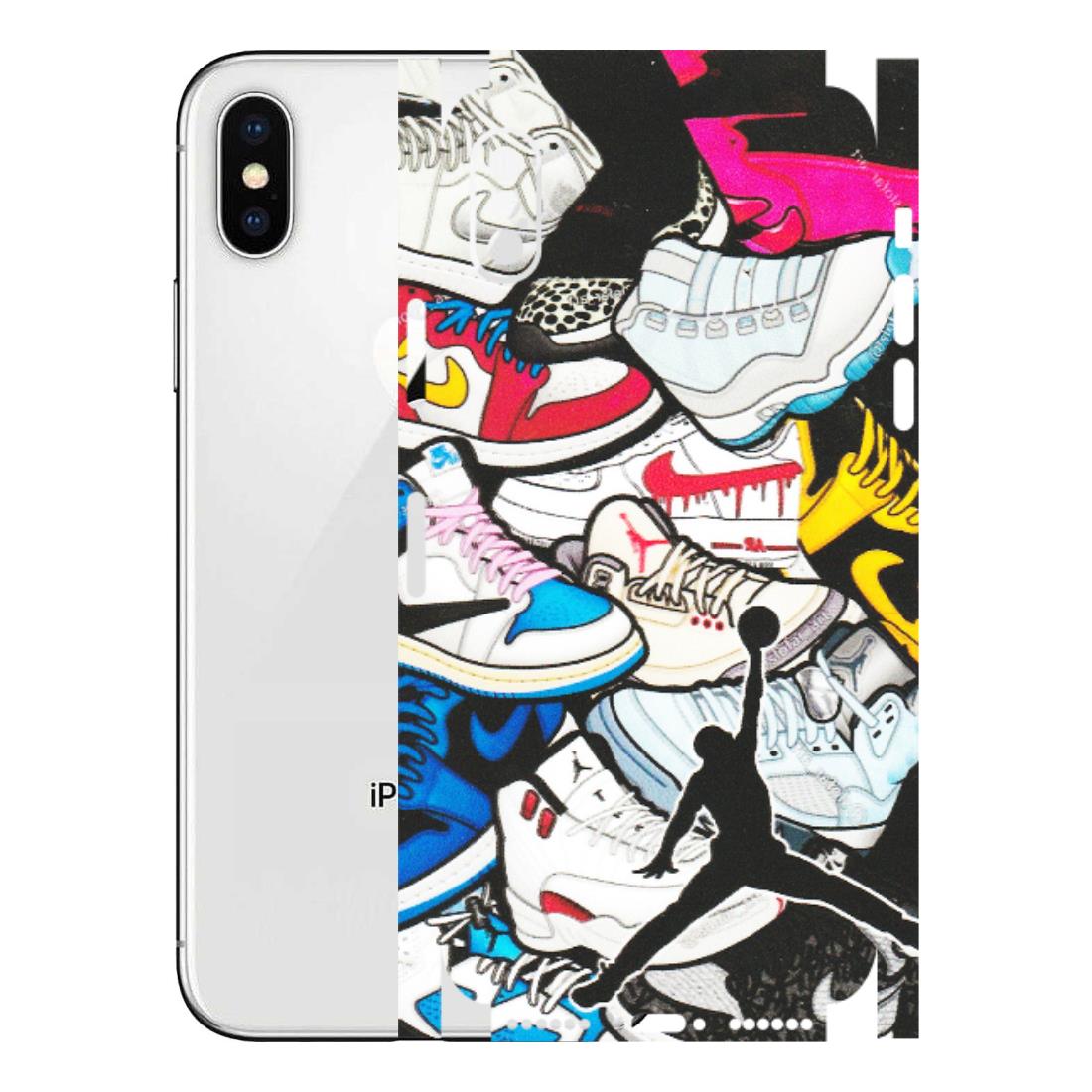 Apple iPhone Skins (All Models) - Jordan Sneakers Fan - Matte Finish (M-80) iPhone X