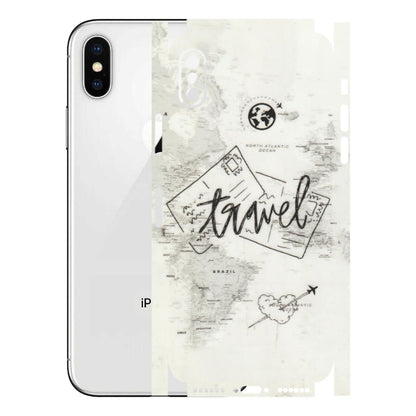 Apple iPhone Skins (All Models) - Travel Ticket - Transparent Finish (T-06) iPhone X