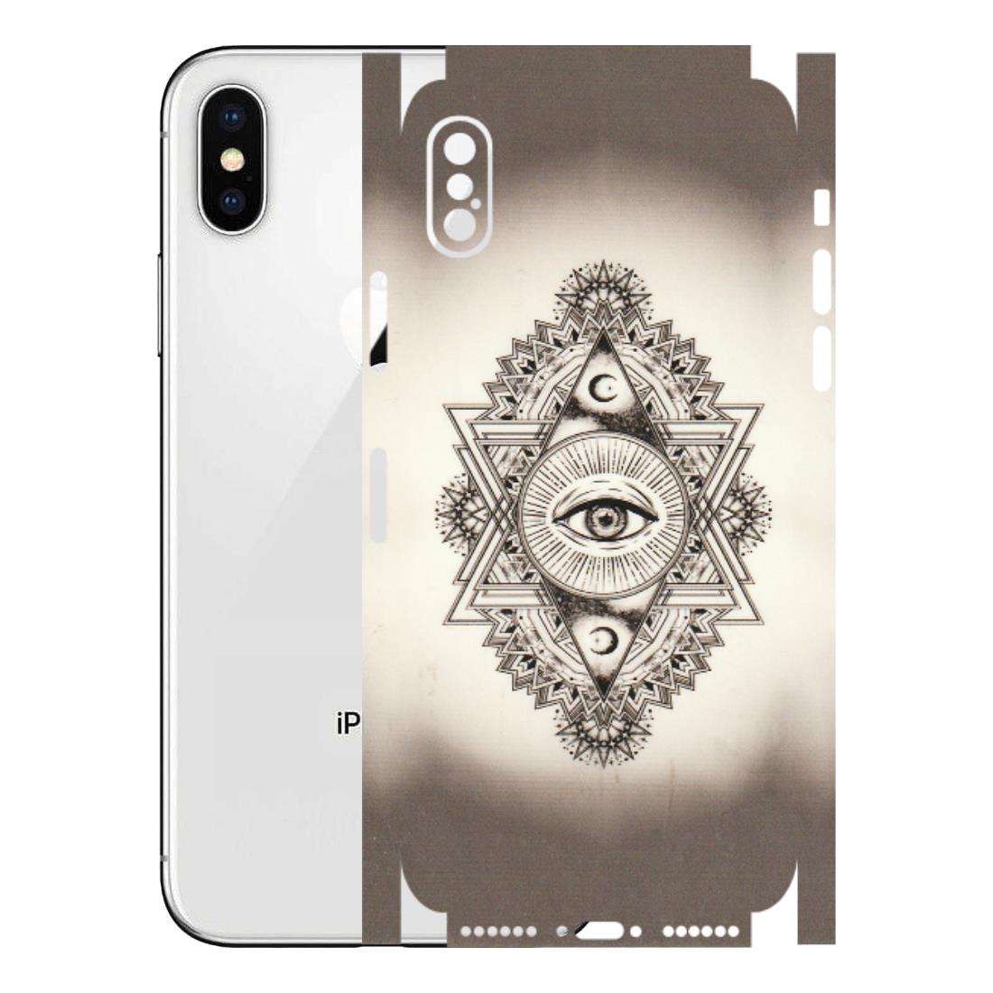 Apple iPhone Skins (All Models) - Illuminati Great Eye - Transparent Finish (T-14) iPhone X