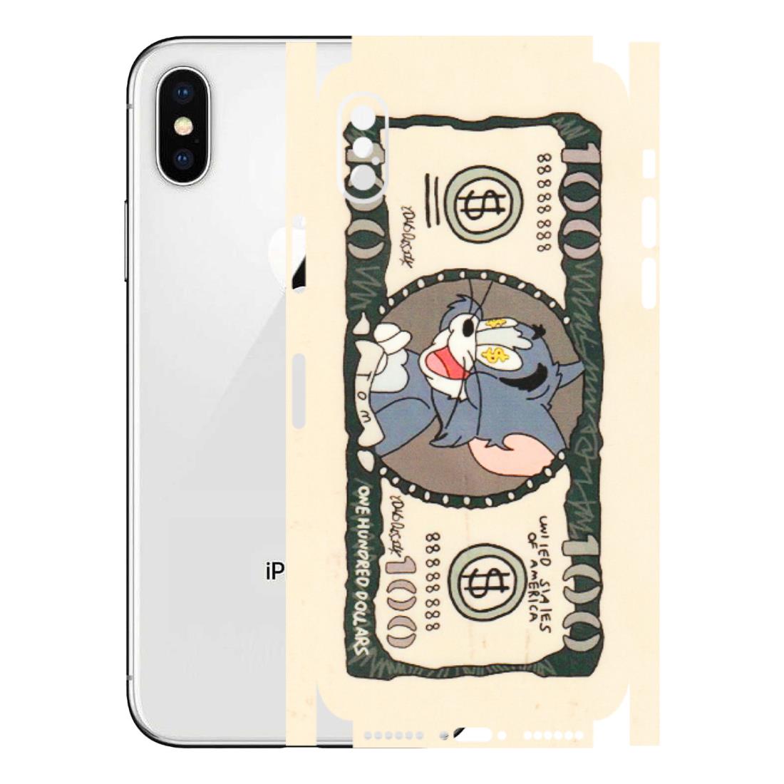 Apple iPhone Skins (All Models) - One Hundred Dollar Tom - Transparent Finish (T-16) iPhone X
