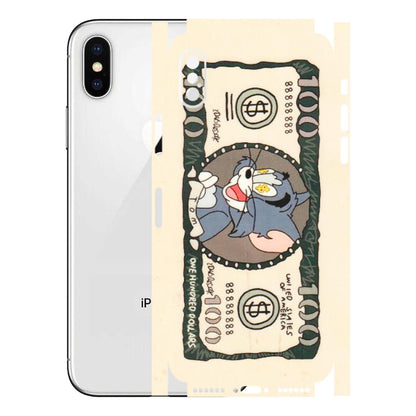 Apple iPhone Skins (All Models) - One Hundred Dollar Tom - Transparent Finish (T-16) iPhone X