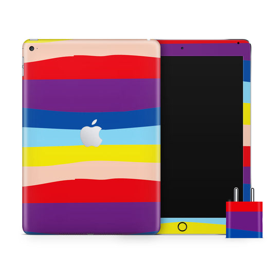 Rainbow Wave Art Matte Finish Skin For iPad/Tablet