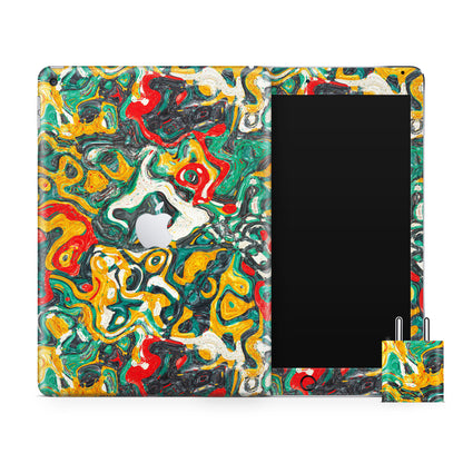 Colorful Liquid Paint  Matte Finish Skin For iPad/Tablet